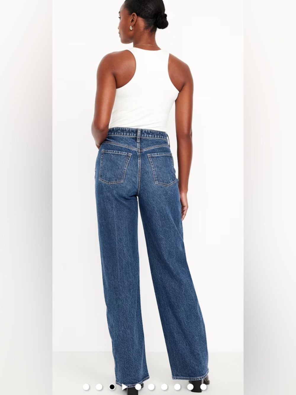Old Navy Extra High-Rise Wide-Leg Jeans - Medium Blue Size 18